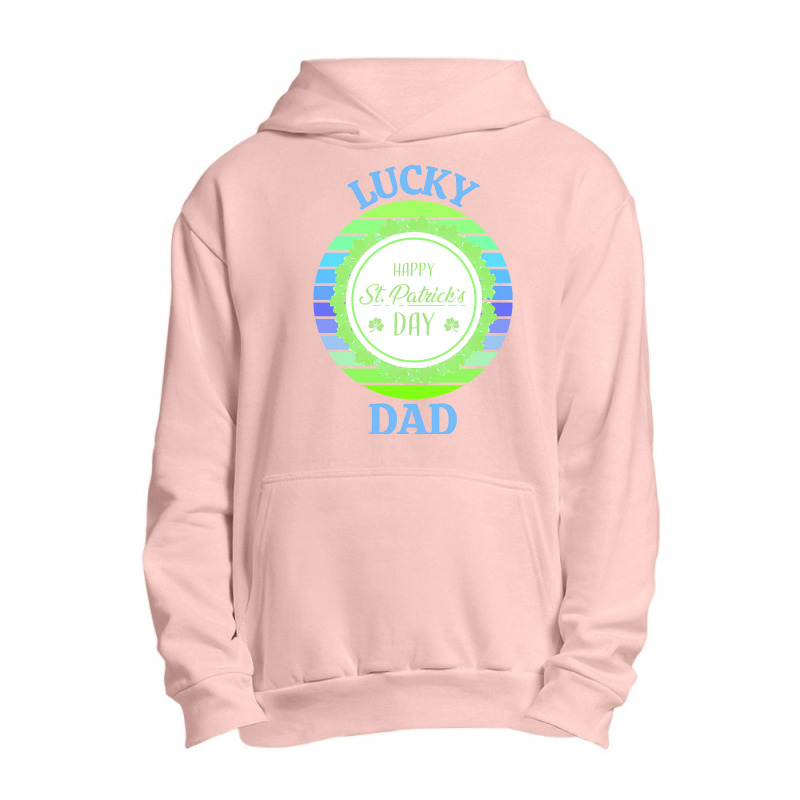 One Lucky Dad T  Shirtone Lucky Dad T  Shirt (4) Urban Pullover Hoodie | Artistshot