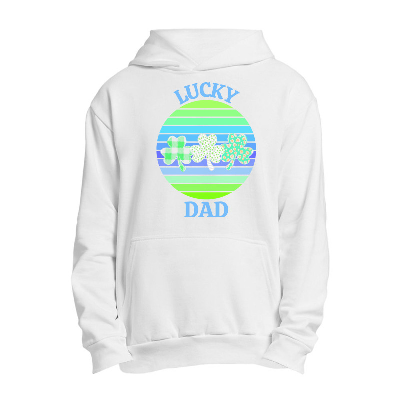 One Lucky Dad T  Shirtone Lucky Dad T  Shirt (6) Urban Pullover Hoodie | Artistshot