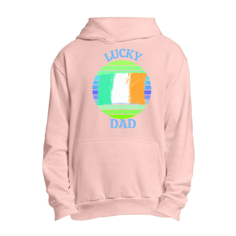 One Lucky Dad T  Shirtone Lucky Dad T  Shirt Urban Pullover Hoodie | Artistshot