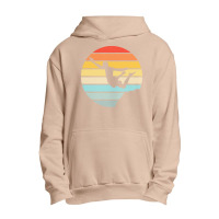 Scuba Diving T  Shirt Cliff Diving Silhouette On A Distressed Retro Su Urban Pullover Hoodie | Artistshot