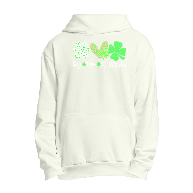 St Paddys Paw Dog Leopard Shenanigans T  Shirt Dog Love St Patricks Da Urban Pullover Hoodie | Artistshot