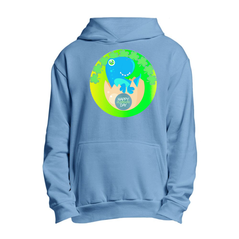 St Patricks Day Cute Dinosaur T  Shirtst Patricks Day Cute Dinosaur T Urban Pullover Hoodie | Artistshot