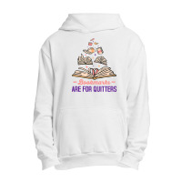 Book Bookmarks Are Quitters Funny Urban Pullover Hoodie | Artistshot