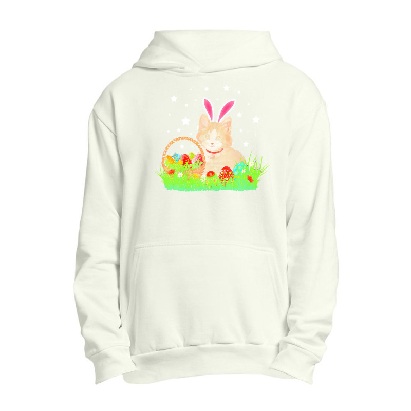 Easter Day T  Shirt Cute Cat Pet Hunting Egg Tree Bunny Easter Day T Urban Pullover Hoodie by larmstrong437 | Artistshot