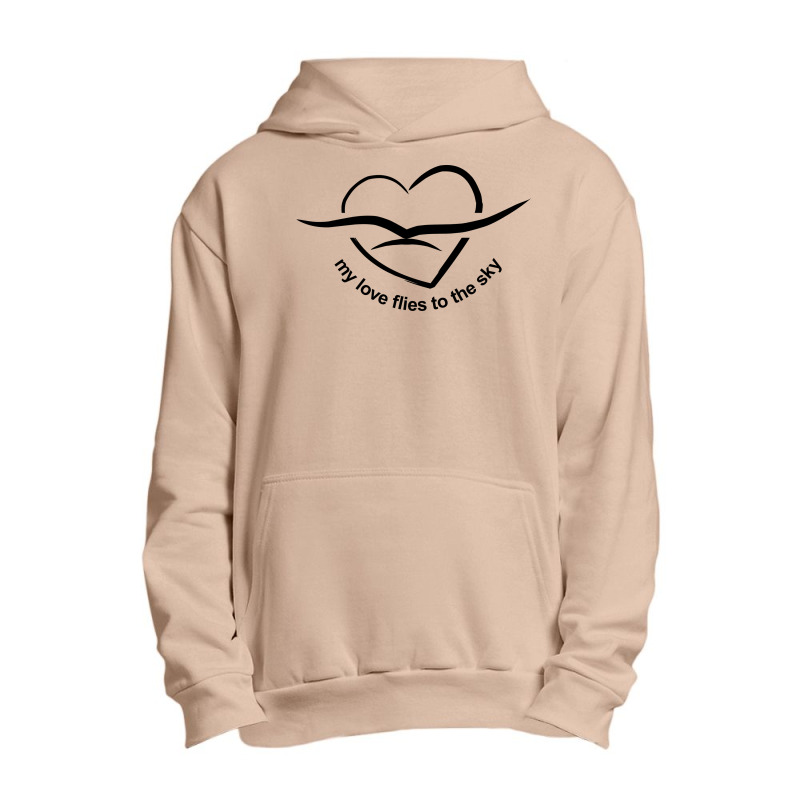 My Love Flies To The Sky Urban Pullover Hoodie by WawanRidwan | Artistshot