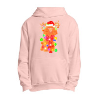 Poodle Christmas T  Shirt Poodle Dog Santa Hat Christmas Lights Happy Urban Pullover Hoodie | Artistshot