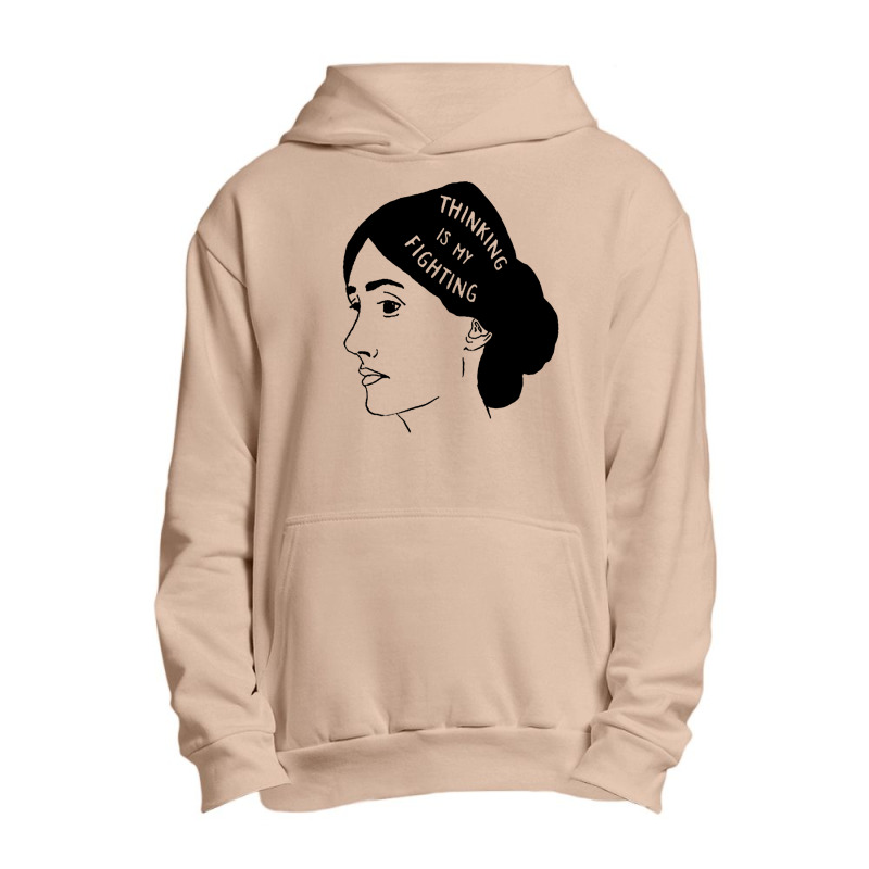 Virginia Woolf Literary Quote Tee For Book Lover Urban Pullover Hoodie by trishafolyda | Artistshot