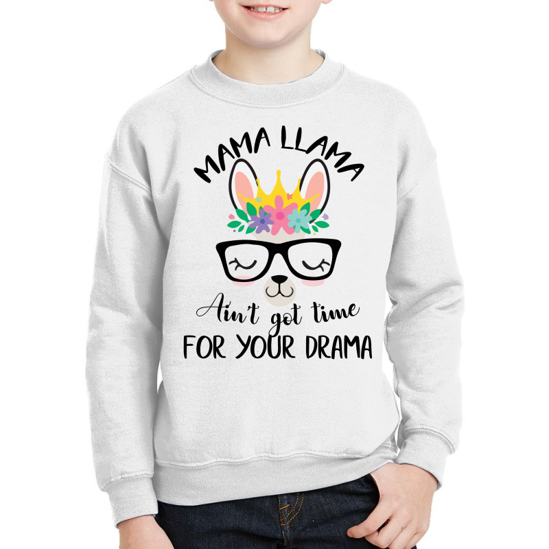 Nurse Llama Ain't Got Time For Your Drama Youth Sweatshirt | Artistshot