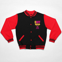 Blonde Best Friend Forever Right Arrow Bomber Jacket | Artistshot