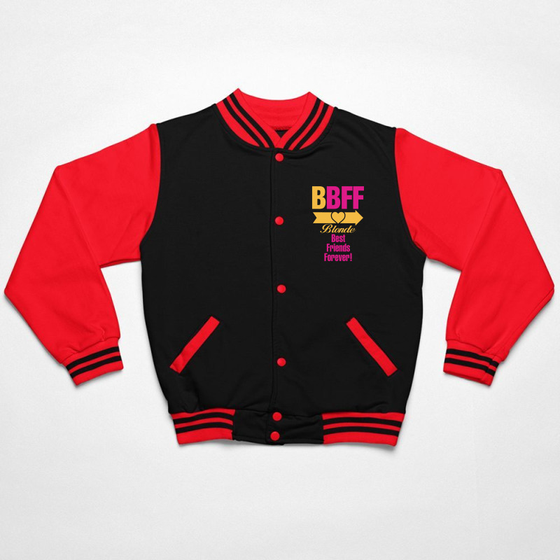 Blonde Best Friend Forever Right Arrow Bomber Jacket | Artistshot