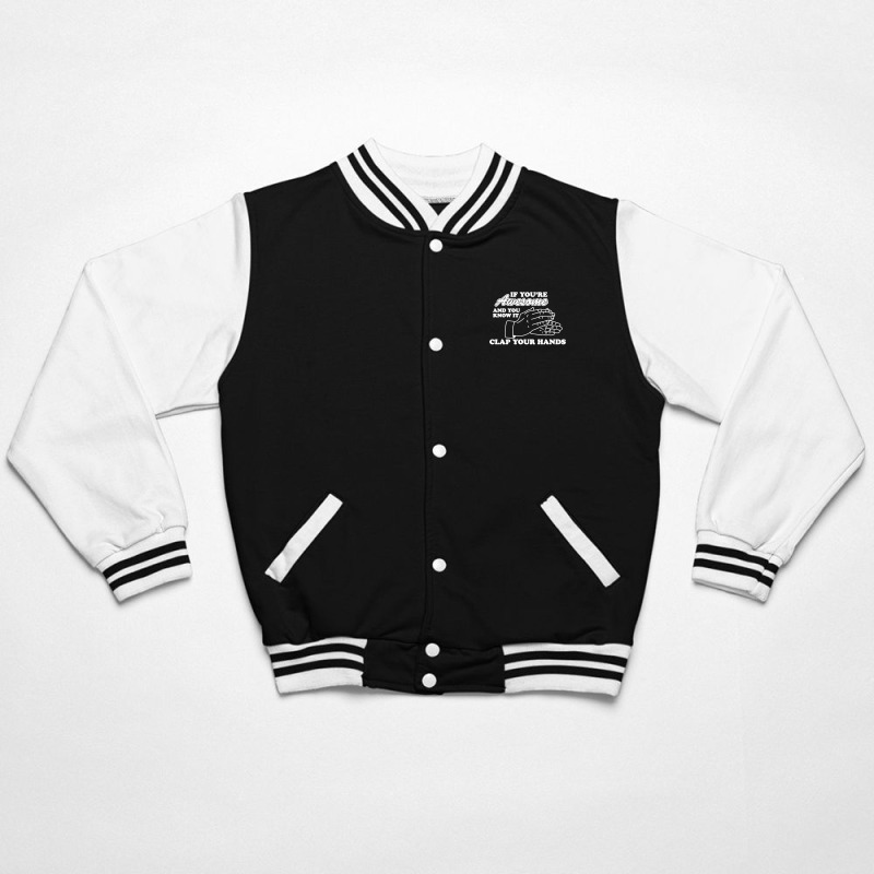 Awesome Clap Your Hand Bomber Jacket | Artistshot