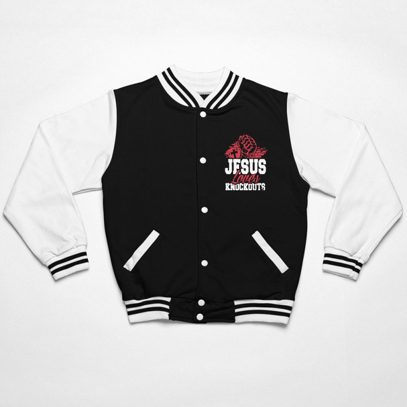 Jesus Loves Knockouts Bomber Jacket | Artistshot