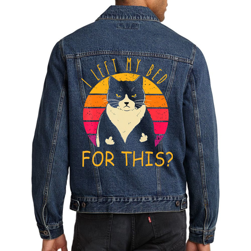 Cats, Blue, Black, Funny, Nying,cool, Thunder, Red Men Denim Jacket by Kramer37 | Artistshot