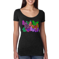 Butterflies T  Shirt Kaleidoscope Of Butterflies T  Shirt Women's Triblend Scoop T-shirt | Artistshot