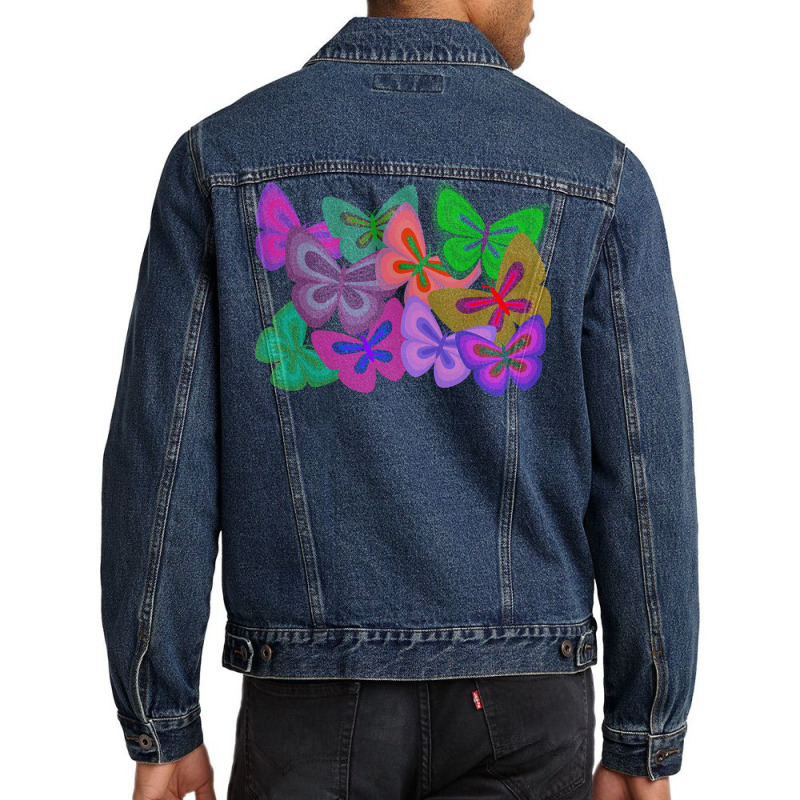 Butterflies T  Shirt Kaleidoscope Of Butterflies T  Shirt Men Denim Jacket by toyair | Artistshot