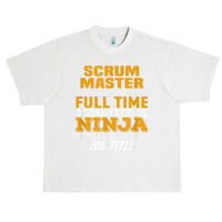 Scrum Master Because Full Time Multi Tasking Ninja Job Title T Shirt Urban Heavy T-shirt | Artistshot