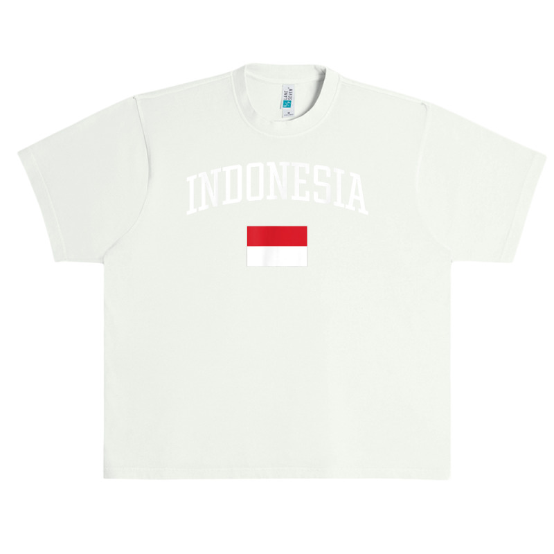 Vintage Flag Of Indonesia Love Your Country T Shirt Urban Heavy T-shirt | Artistshot