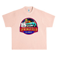 Historic Route 66 Springfield Illinois Main Street America T Shirt Urban Heavy T-shirt | Artistshot