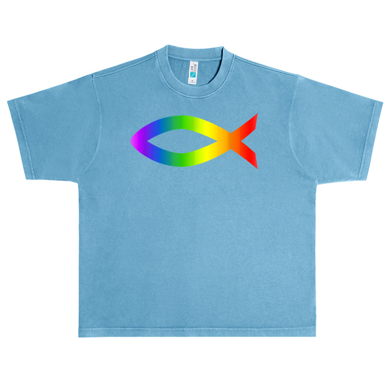 Ichthys Rainbow Christian Fish Symbol Homosexuality T Shirt Urban Heavy T-shirt | Artistshot