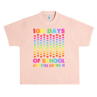 Cute 100 Days Of School And Still Loving It Hearts 100th Day T Shirt Urban Heavy T-shirt | Artistshot