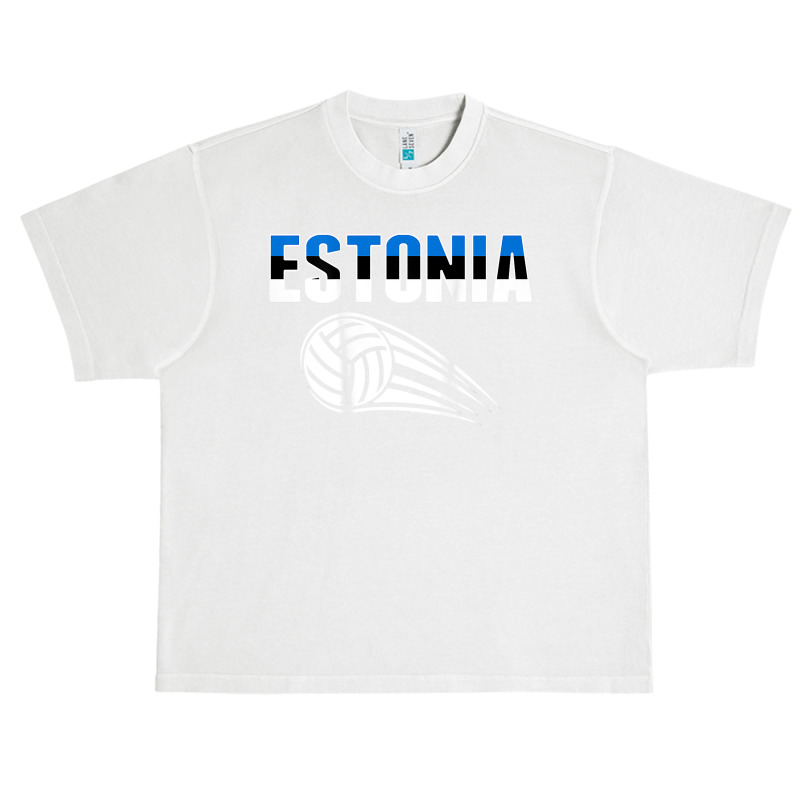 Estonia Volleyball Fans Jersey   Estonian Flag Sport Lovers T Shirt Urban Heavy T-shirt | Artistshot