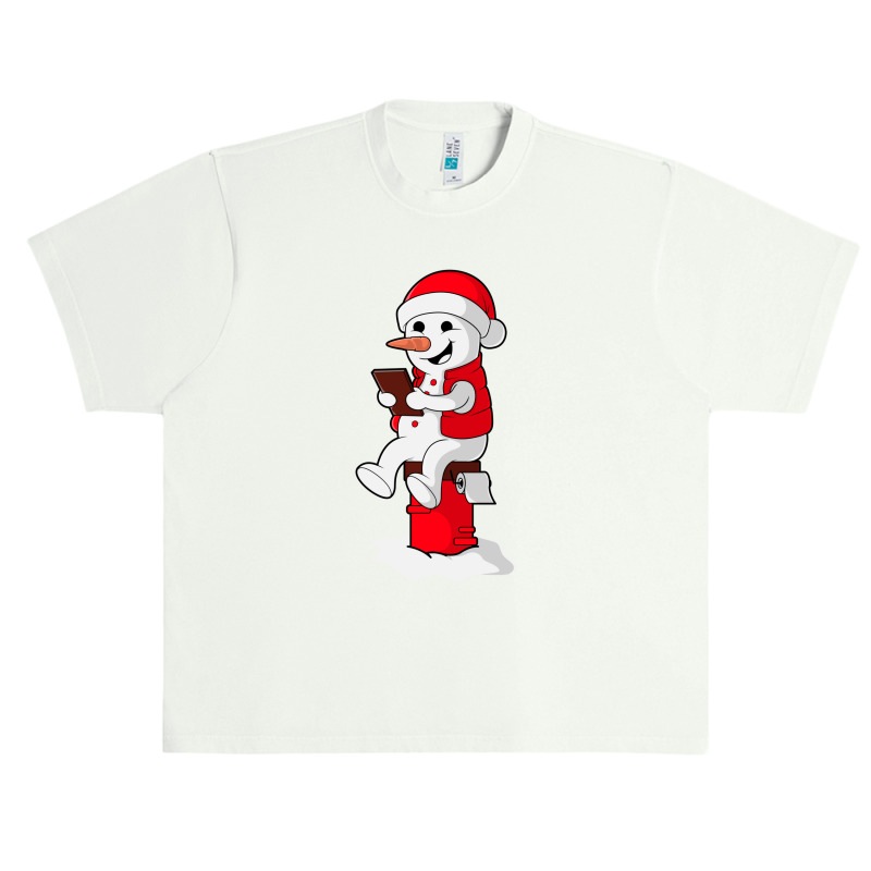 Snowman Reading Book Urban Heavy T-shirt by KimberlyKeiza | Artistshot