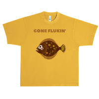 Gone Flukin' Summer Flounder Funny Fishing T Shirt Urban Heavy T-shirt | Artistshot