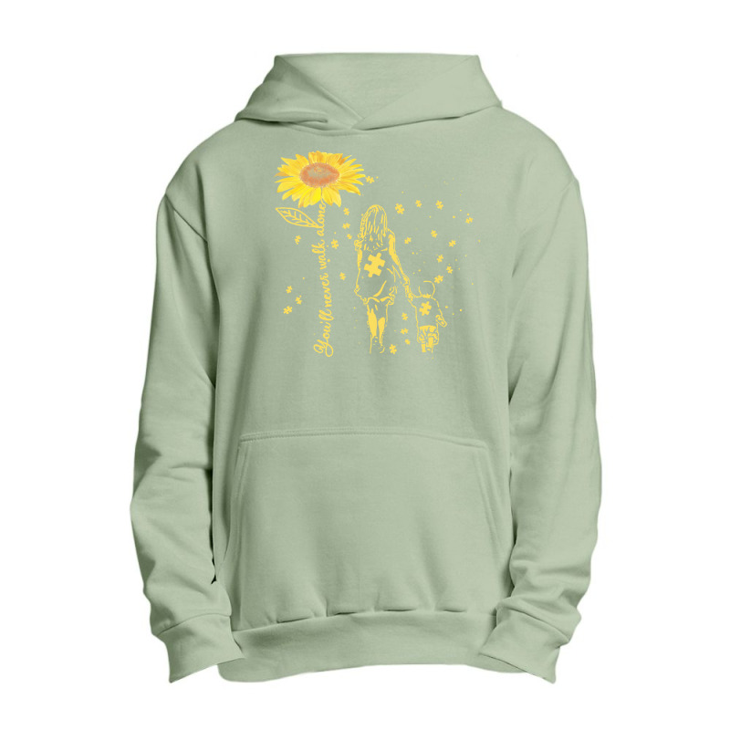 Autism Awareness T  Shirt Sunflower You’ll Never Walk Alone Autism A Urban Pullover Hoodie by abigayle98988 | Artistshot