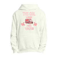 Girls Love Vans Shirt Gift For Girls Who Love To Drive Vans Urban Pullover Hoodie | Artistshot