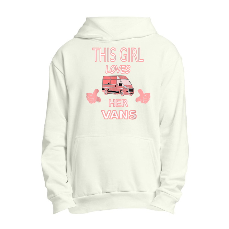 Girls Love Vans Shirt Gift For Girls Who Love To Drive Vans Urban Pullover Hoodie | Artistshot