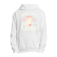 Just A Girl Who Loves Cows T  Shirt J U S T A G I R L W H O L O V E S Urban Pullover Hoodie | Artistshot