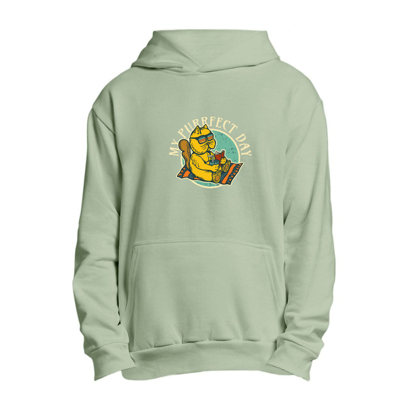 My Purrfect Day  Perfect Beach Day Urban Pullover Hoodie | Artistshot