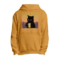 I Like Beer My Cat And Maybe 3 People Urban Pullover Hoodie | Artistshot