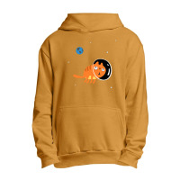 Space Cat, Universe, Kitten, Halloween,nying, Retro, Funny Cat Urban Pullover Hoodie | Artistshot