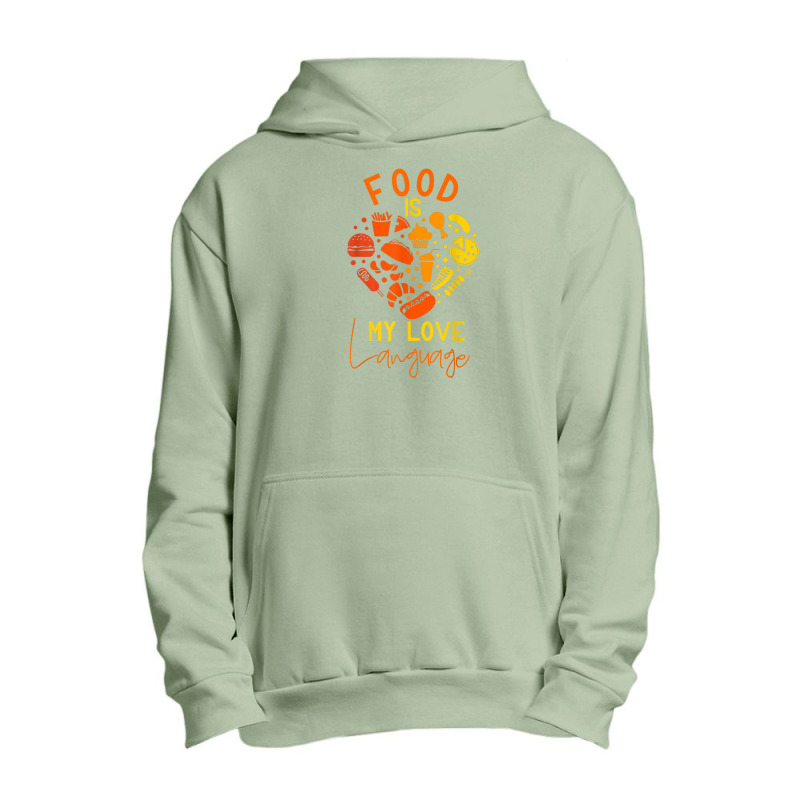 Cook Chef Foodie Retro Food Is My Love Language Urban Pullover Hoodie by LemonJack | Artistshot