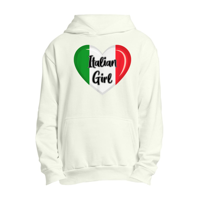 Italy Flag For Women Italian Girl Urban Pullover Hoodie | Artistshot