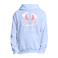 Bunny Ears T  Shirt Cat Bunny Ears Costume Meow Cat Face Easter Funny Urban Pullover Hoodie | Artistshot