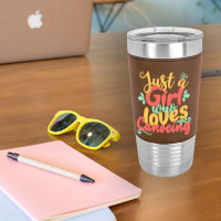 Just A Girl Who Love T  Shirt Just A Girl Who Loves Canoeing Gift Prod Leatherette Tumbler | Artistshot