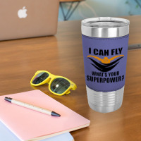 I Can Fly Whats Your Superpower Swimming Leatherette Tumbler | Artistshot