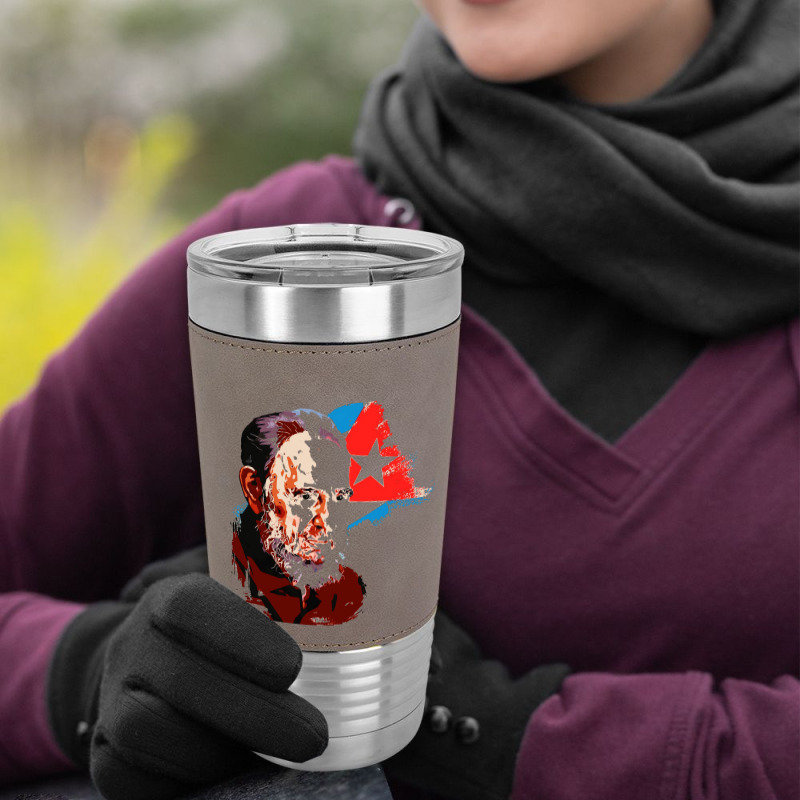 Fidel Castro Cuba Revolutionary Communist Leatherette Tumbler | Artistshot