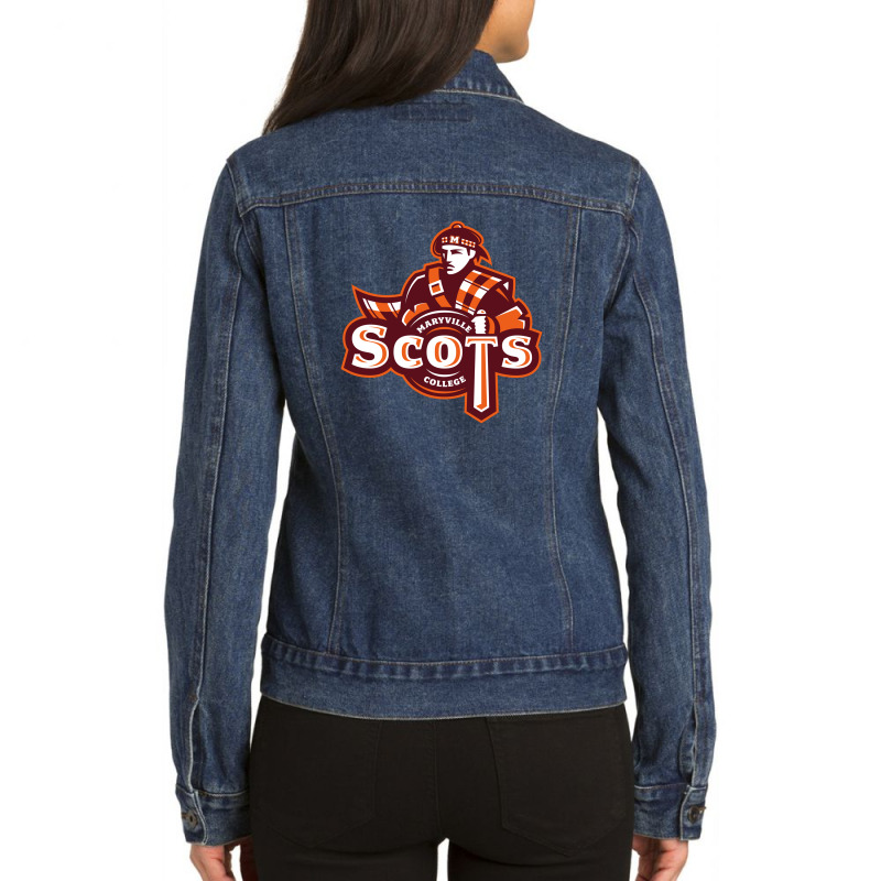 Maryville Merch, Scots Ladies Denim Jacket by acoolmarket | Artistshot