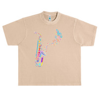 Saxophone T  Shirt Saxophone   Saxophone And Musical Notes T  Shirt (1 Urban Heavy T-shirt | Artistshot