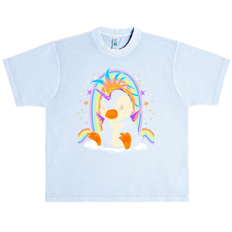 Animal T  Shirt Cute Magical Penguincorn Rainbow Unicorn Penguin Fanta Urban Heavy T-shirt by wlowe820 | Artistshot