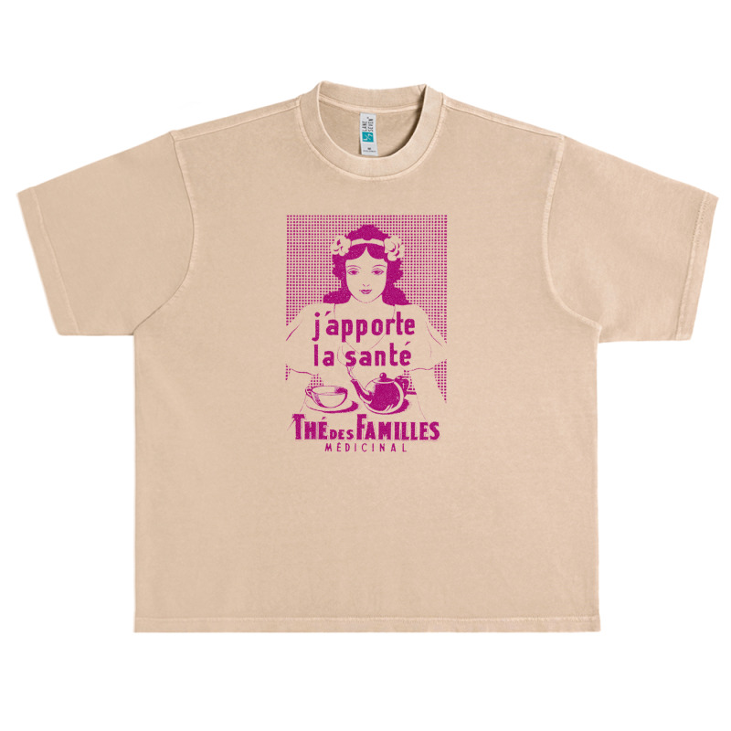 Thé Des Familles Vintage French Tea Ad Design Urban Heavy T-shirt | Artistshot