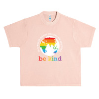 World Map Be Kind Pride 12243309 Urban Heavy T-shirt | Artistshot