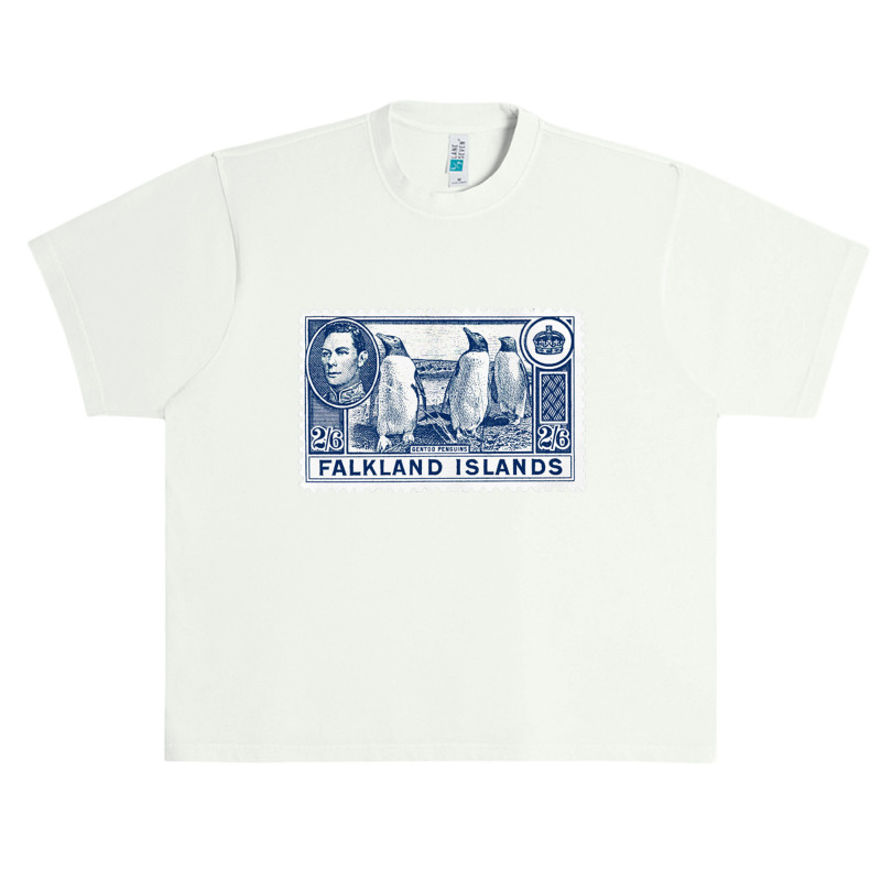 Vintage Falkland Islands Postage Stamp Design Urban Heavy T-shirt by sabitung | Artistshot