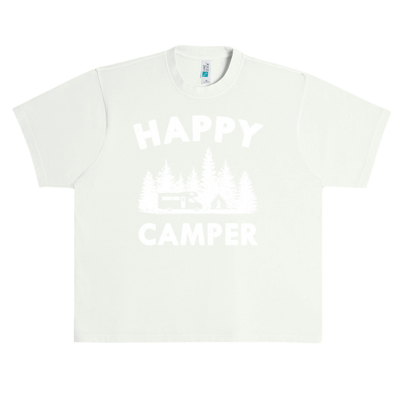 Camping T  Shirt Happy Camper Motorhome Tent Forest Gift T  Shirt Urban Heavy T-shirt | Artistshot