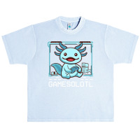 Axolotl Fish Playing Video Game Whiteaxolotl Lizard Gamers 244 Urban Heavy T-shirt | Artistshot