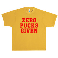 Zero Fucks Given Urban Heavy T-shirt | Artistshot