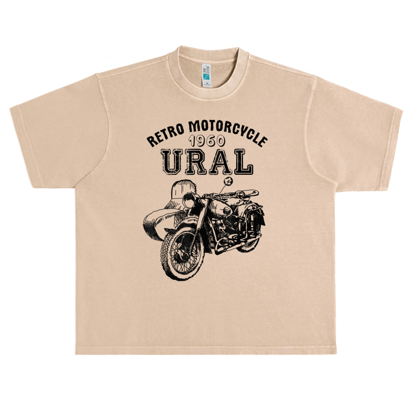 Retro Motorcycle Ural T Shirt   Vintage Sidecar Motorbike Urban Heavy T-shirt by ReagerAero | Artistshot